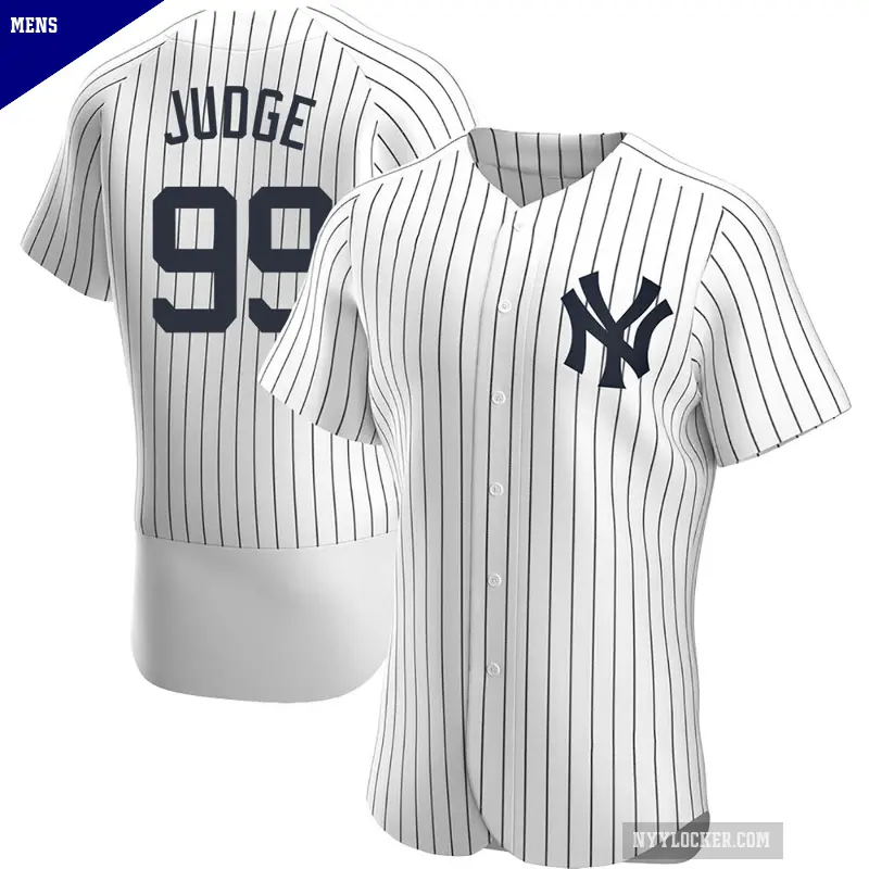 Men's No.99 Aaron Judge New York Yankees White Authentic Home Jersey