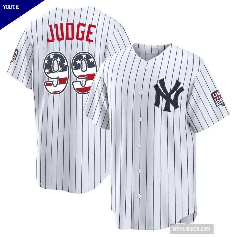 Youth No.99 Aaron Judge New York Yankees White Limited USA 250 Fourth Of July Home Stadium Jersey